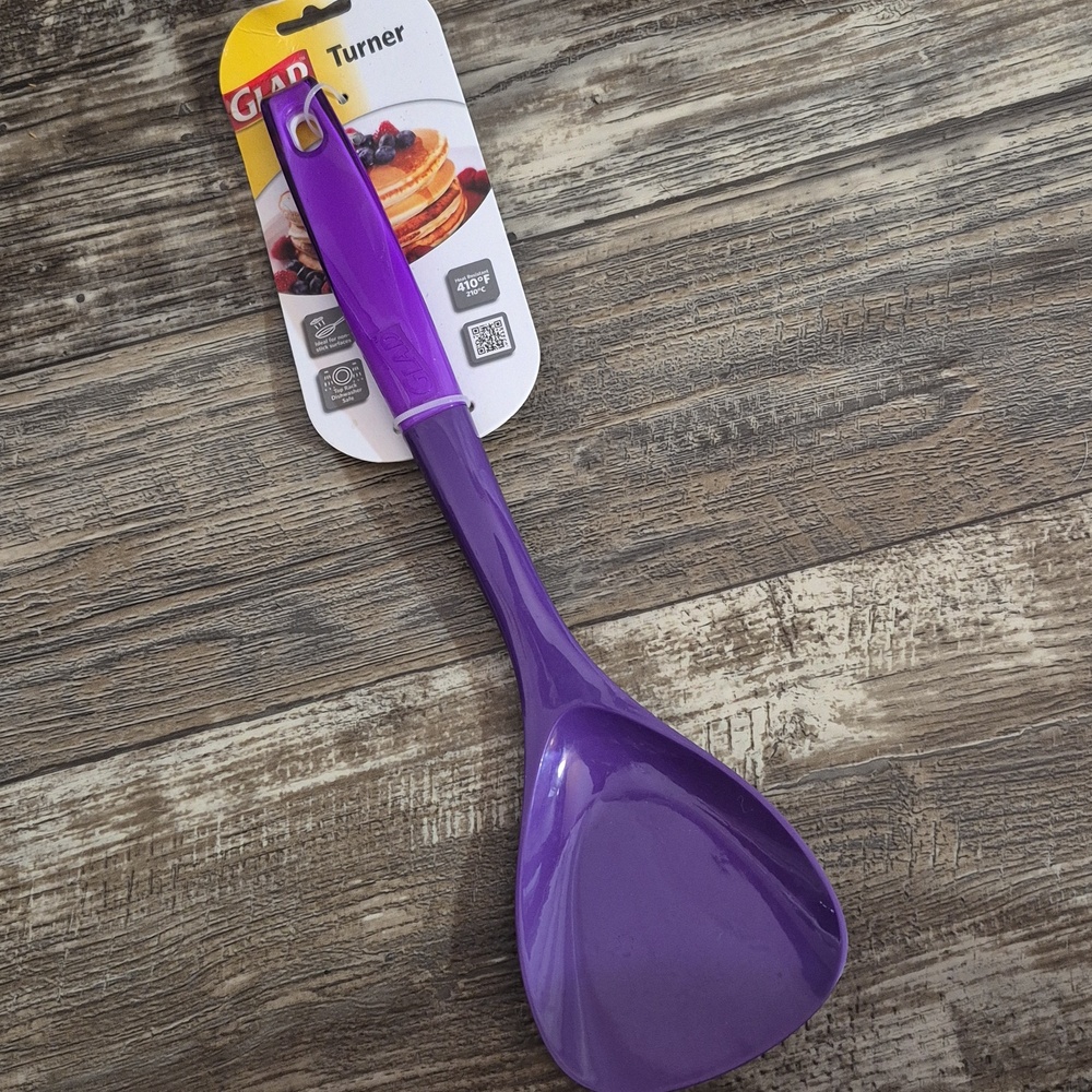 GLAD Turner Nylon Turner Spoon Pancake Scrape Purple